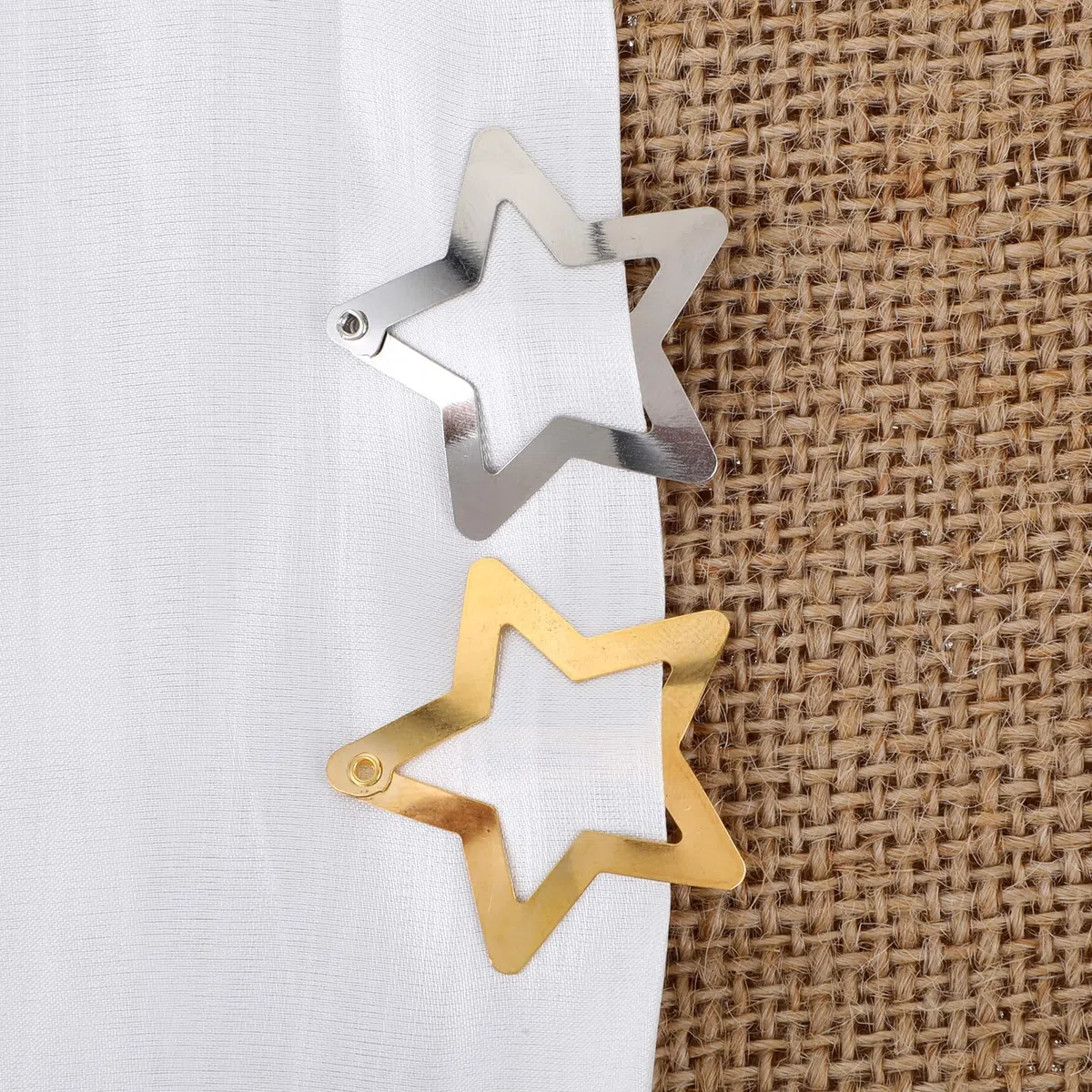 20 Stück Metall Stern Haarspangen mit Schnappverschluss, Stern Haarspangen Y2K Haarschmuck Nette Pentagramm Hair Clips Snap Aesthetic Accessoires Haarspange Für Frauen Und Mädchen(Gold, Silber)