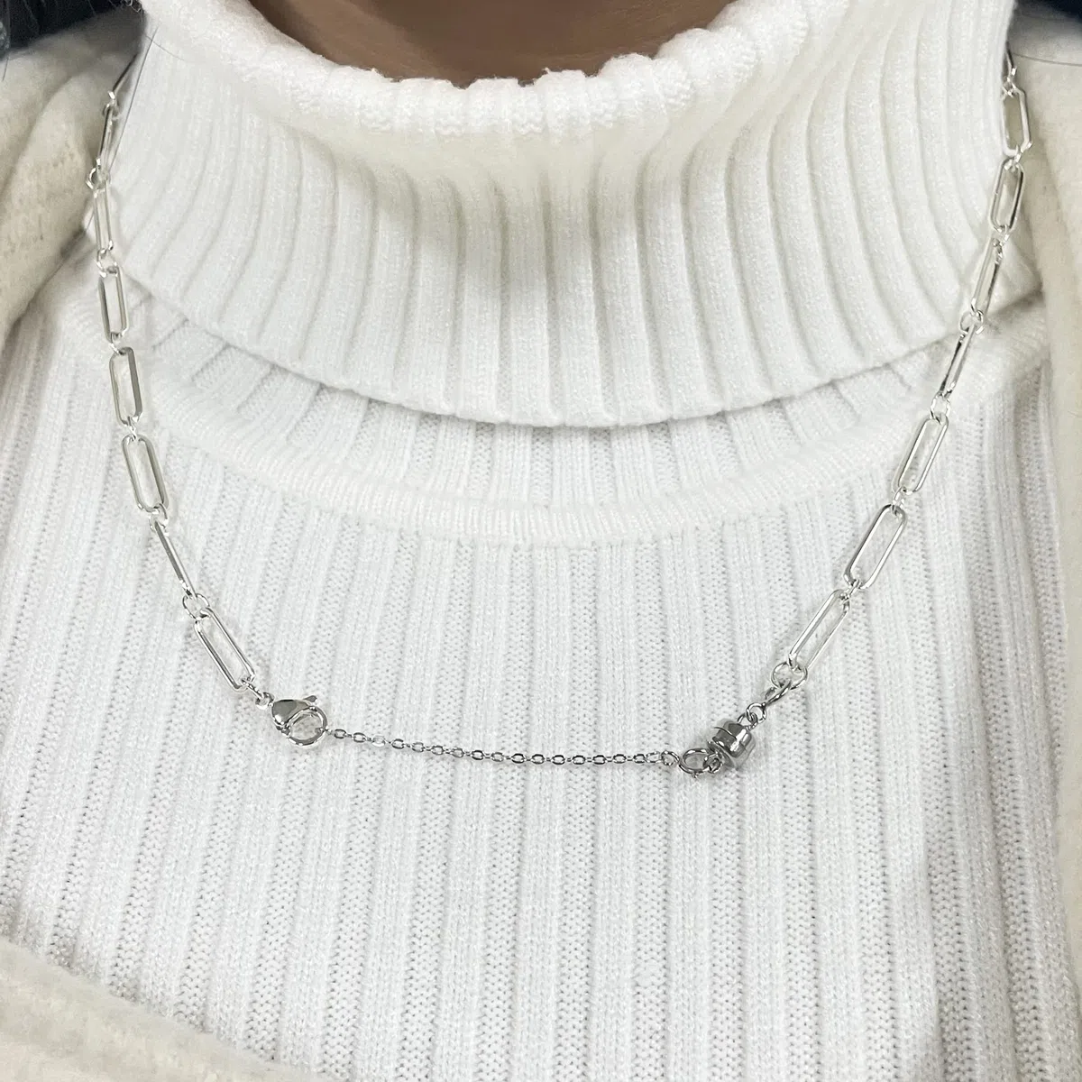 KISSPAT Magnetverschluss und Kettenverlängerung Set, 925 Sterling Silber Magnetverschluss, Magnetverschluss Kette, für Halskette Armband Schmuck