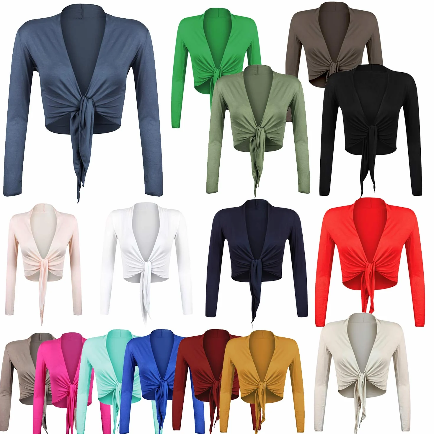 Glamexx24 Damen Bolero Kurze Jacke Bolero Strickjacke Elegante Bolero Abendbolero Hochzeitsbolero Langarm Bolero