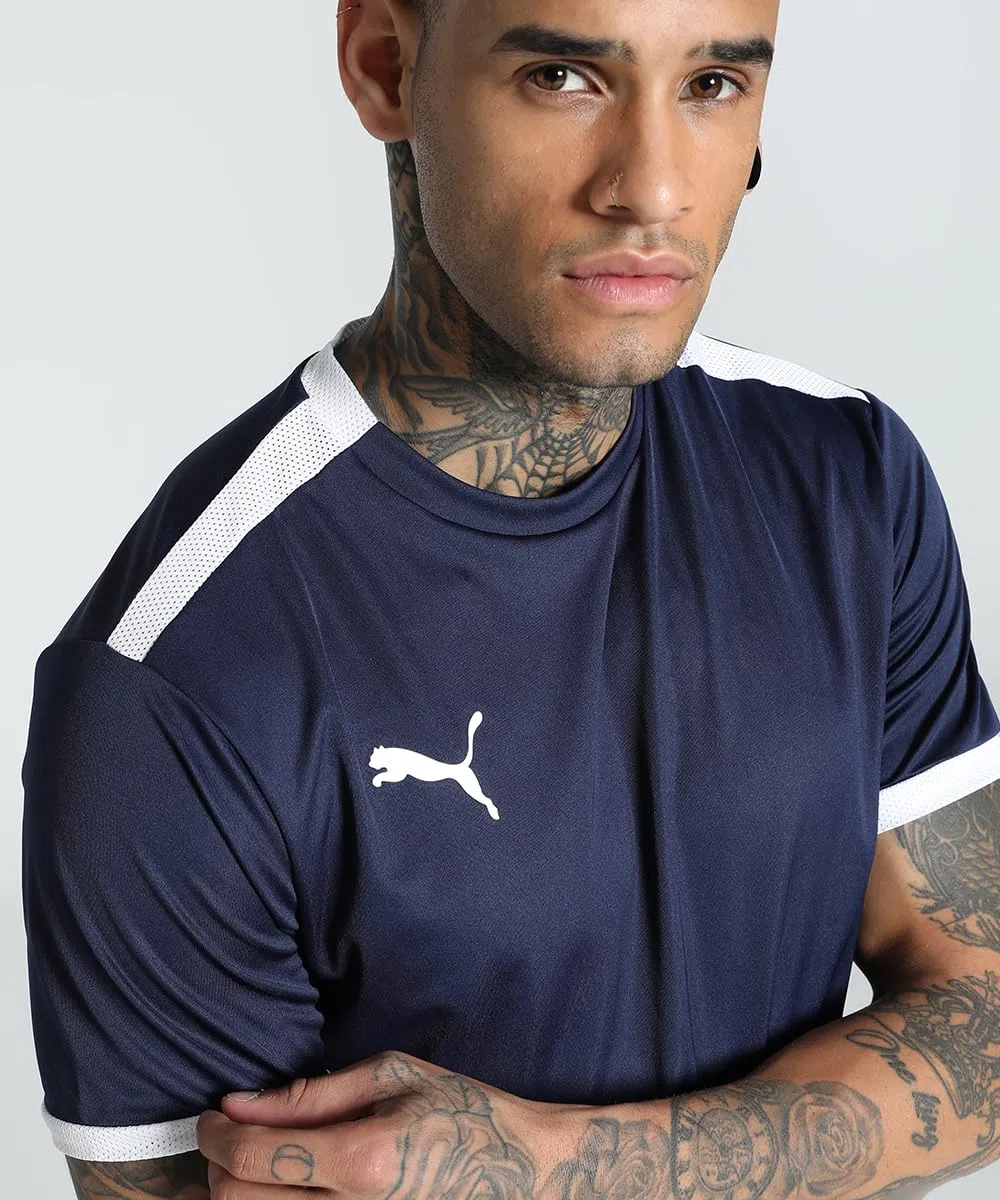 Puma Herren Teamliga Striped Jersey Shirt (1er Pack)