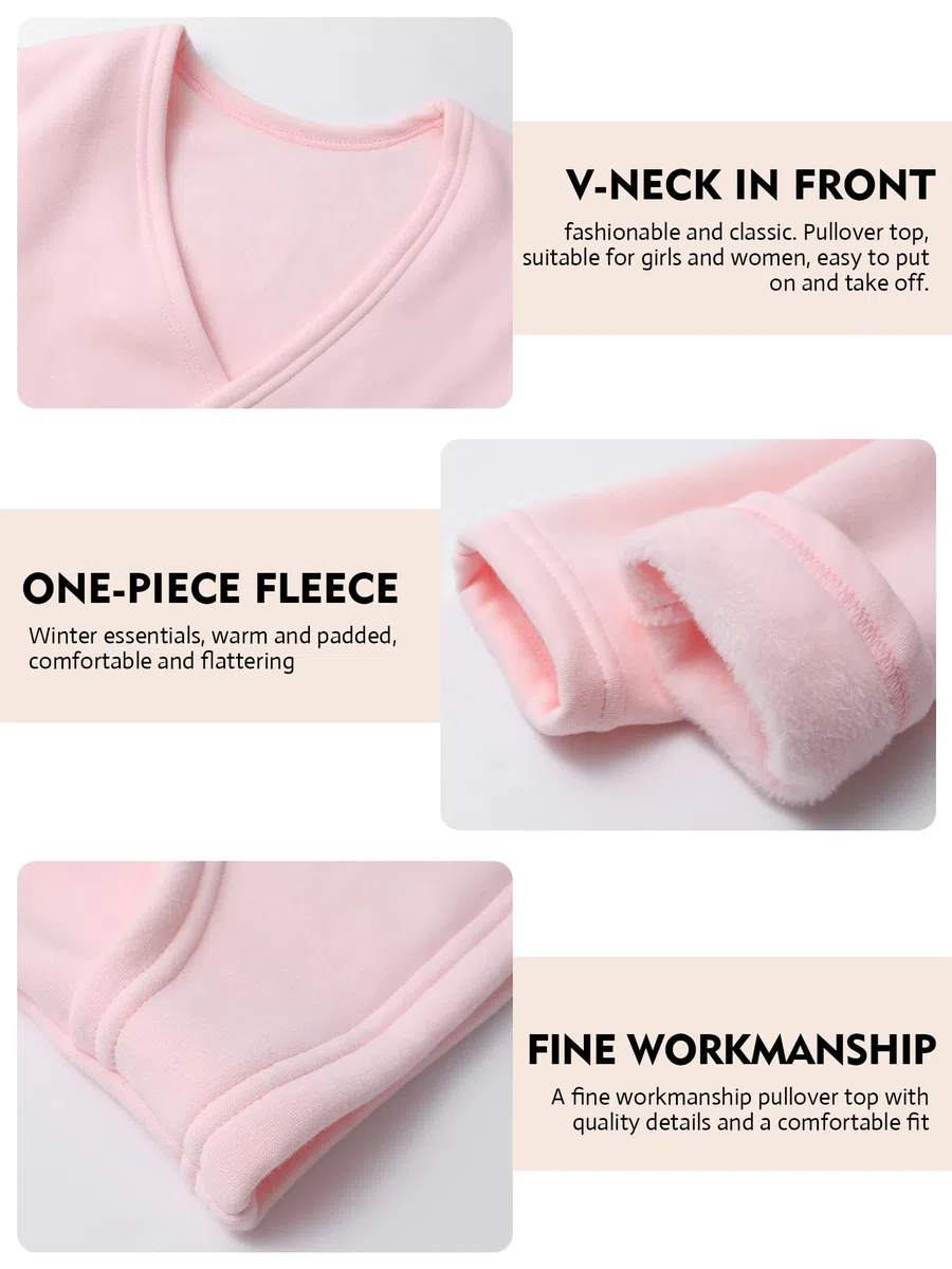 Bezioner Kinder Ballett Wickeljacke Mit Fleece Gymnastik Tanz Ballettjacke Lange Ärmel für Mädchen Damen
