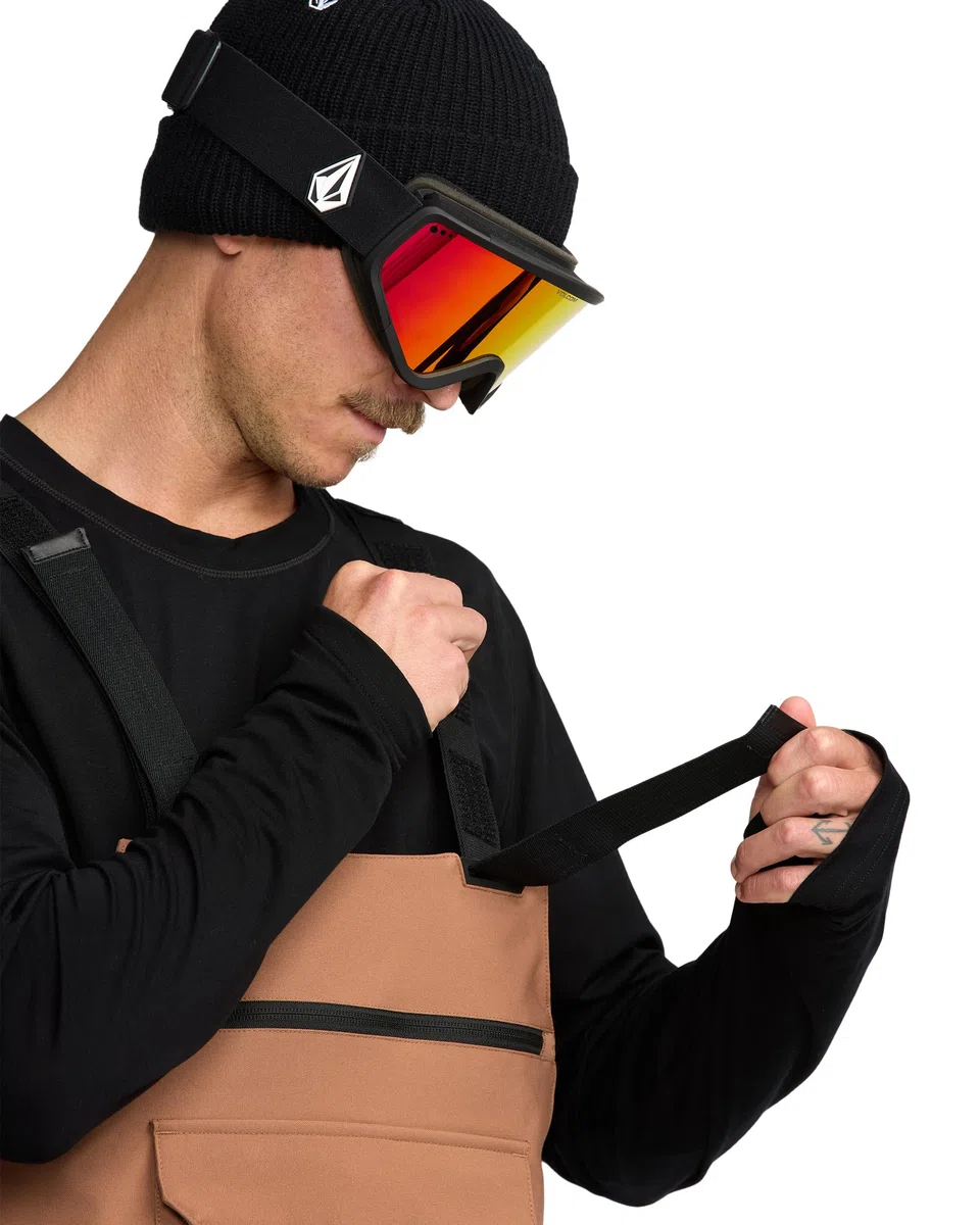 Volcom Herren Roan Bib Overall Snowboardhose – 15k wasserdichte 2-lagige Repreve-Fasern