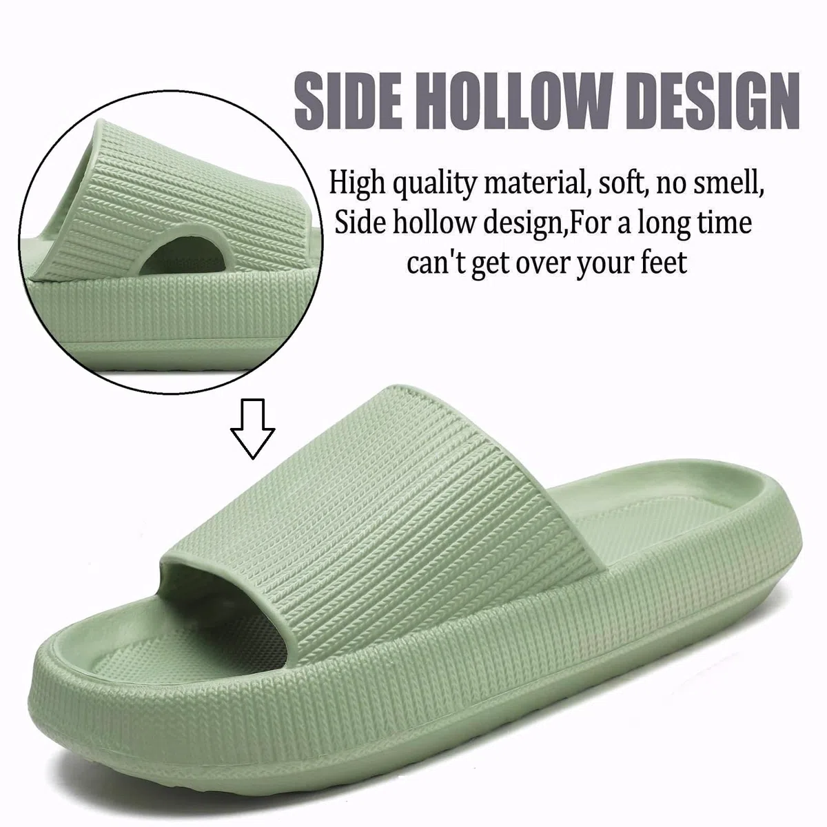 Badeschuhe für Damen und Herren Hausschuhe Cozislides Original Cloud Slippers Rutschfeste Dicke Sohle Indoor/Outdoor Unisex Gr. EU 36-49