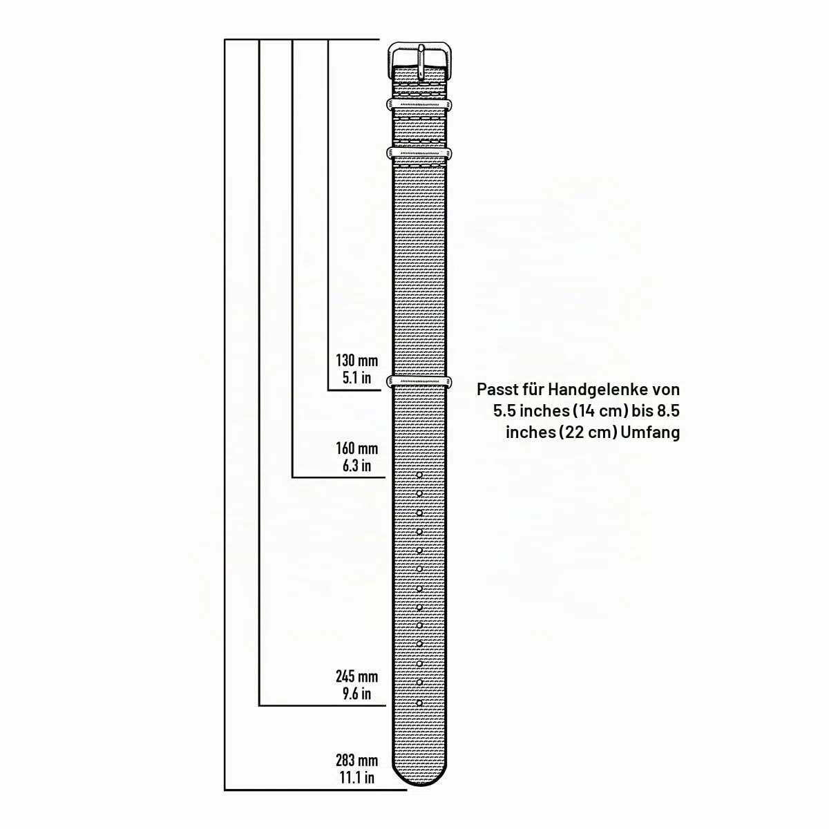 Archer Watch Straps - Klassische NATO Nylon Uhrenarmbänder