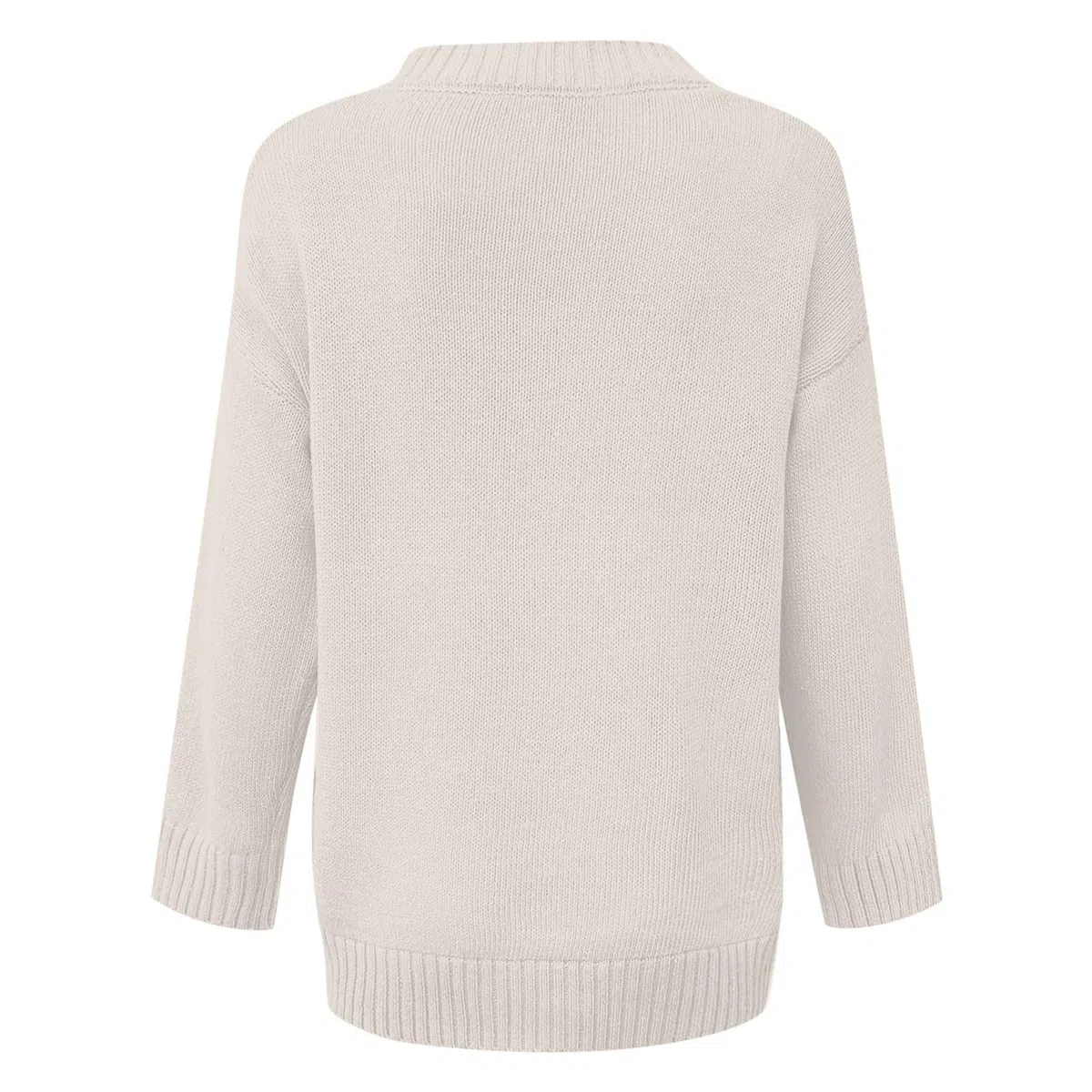 Pullover Damen V Ausschnitt - Strickpullover Damen Elegant Einfarbig Pulli Strick Shirt Langarm Sweater Herbst Winter Oberteile Langarmshirt Bluse Tops Strickpulli für Frauen Teenager Mädchen