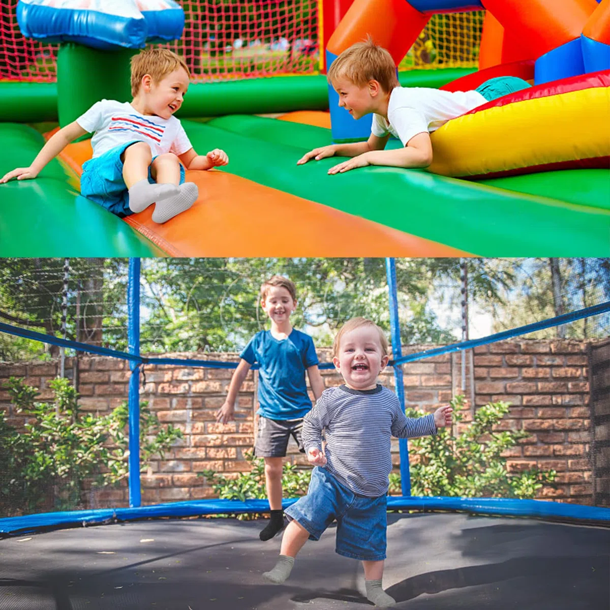GRPSKCOS Stoppersocken Kinder 12 Paar Rutschsocken Socken Kinder ABS Socken Antirutschsocken für 6-12 Monate 1-7 Jahre Jungen Mädchen