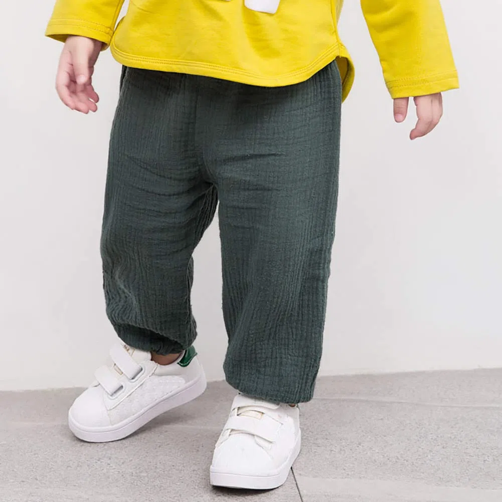 Baby Mädchen Jungen Pumphose Sommer Feste Jogginghose Lässige Elastische Hose für Unisex Baby…