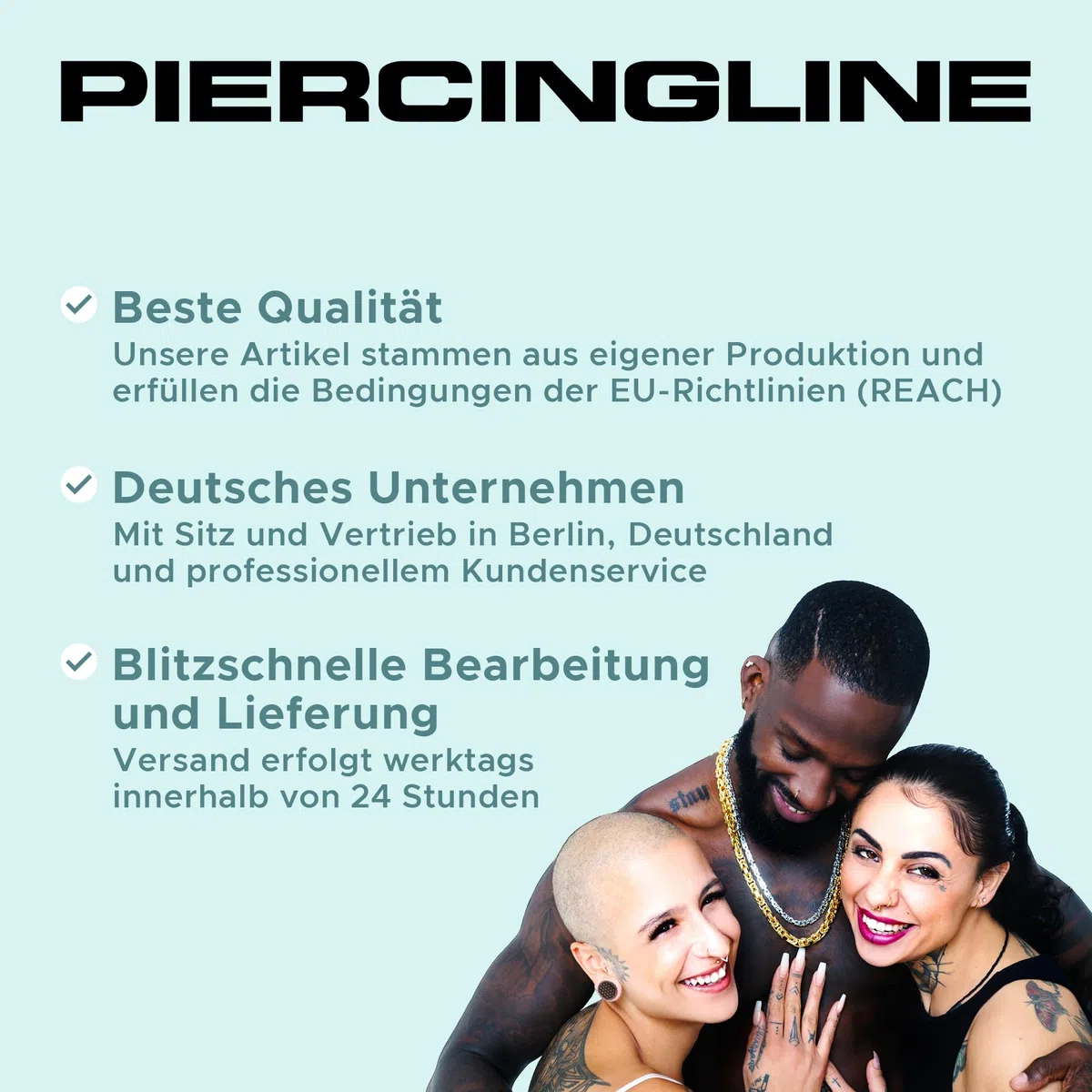PIERCINGLINE Titan Schraubaufsatz mit Außengewinde BOGEN + 2 KETTEN Piercing Ohr Hidden Helix Farbauswahl