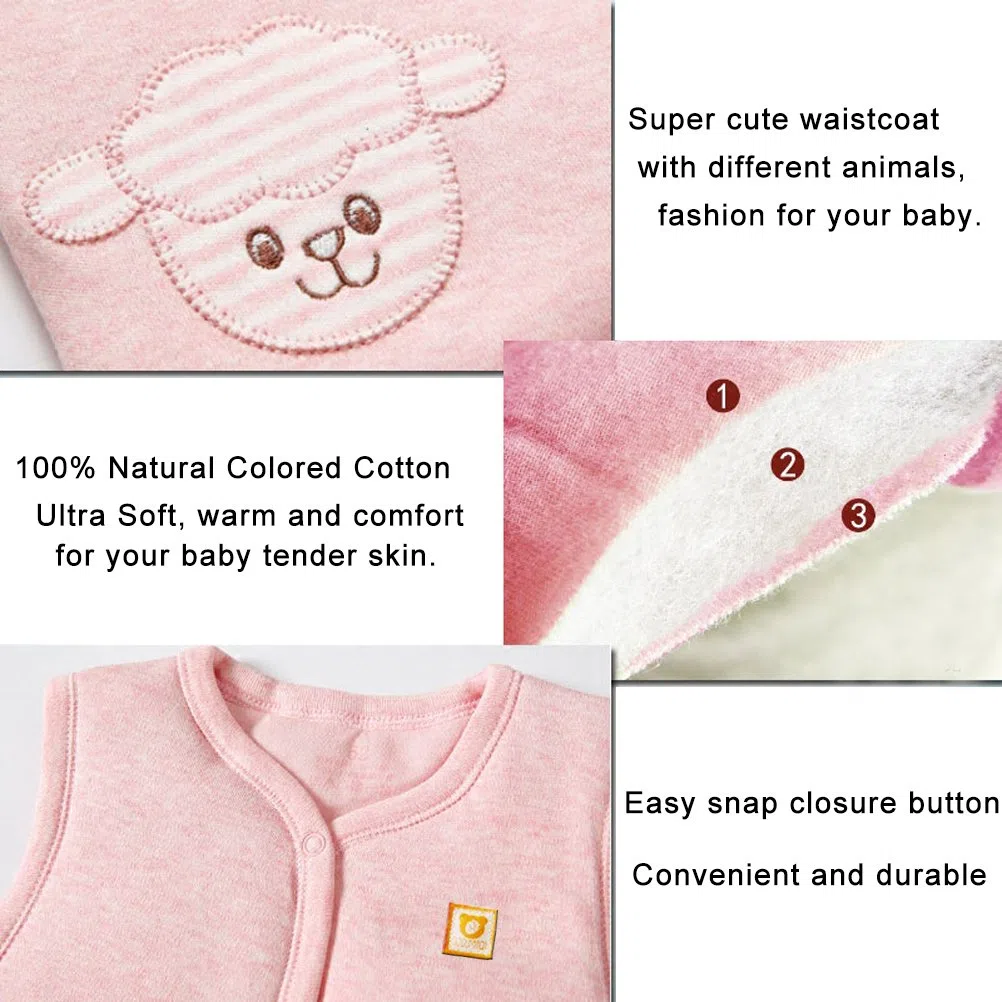 XYIYI Baby Warme Jacke Baumwolle Weste, Unisex Kleinkind Gepolsterte Weste