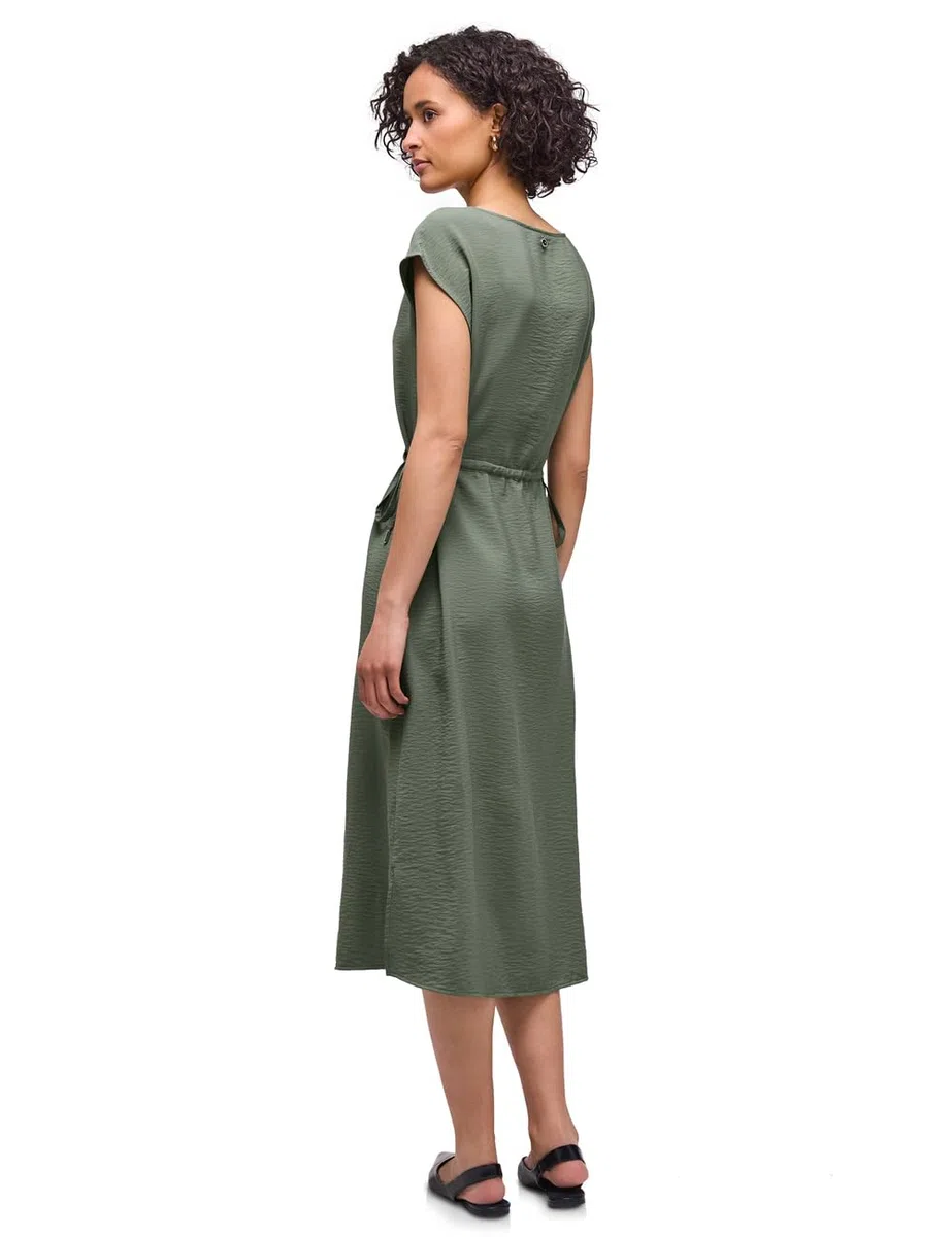 Street One Midi-Kleid mit U-Boot-Ausschnitt