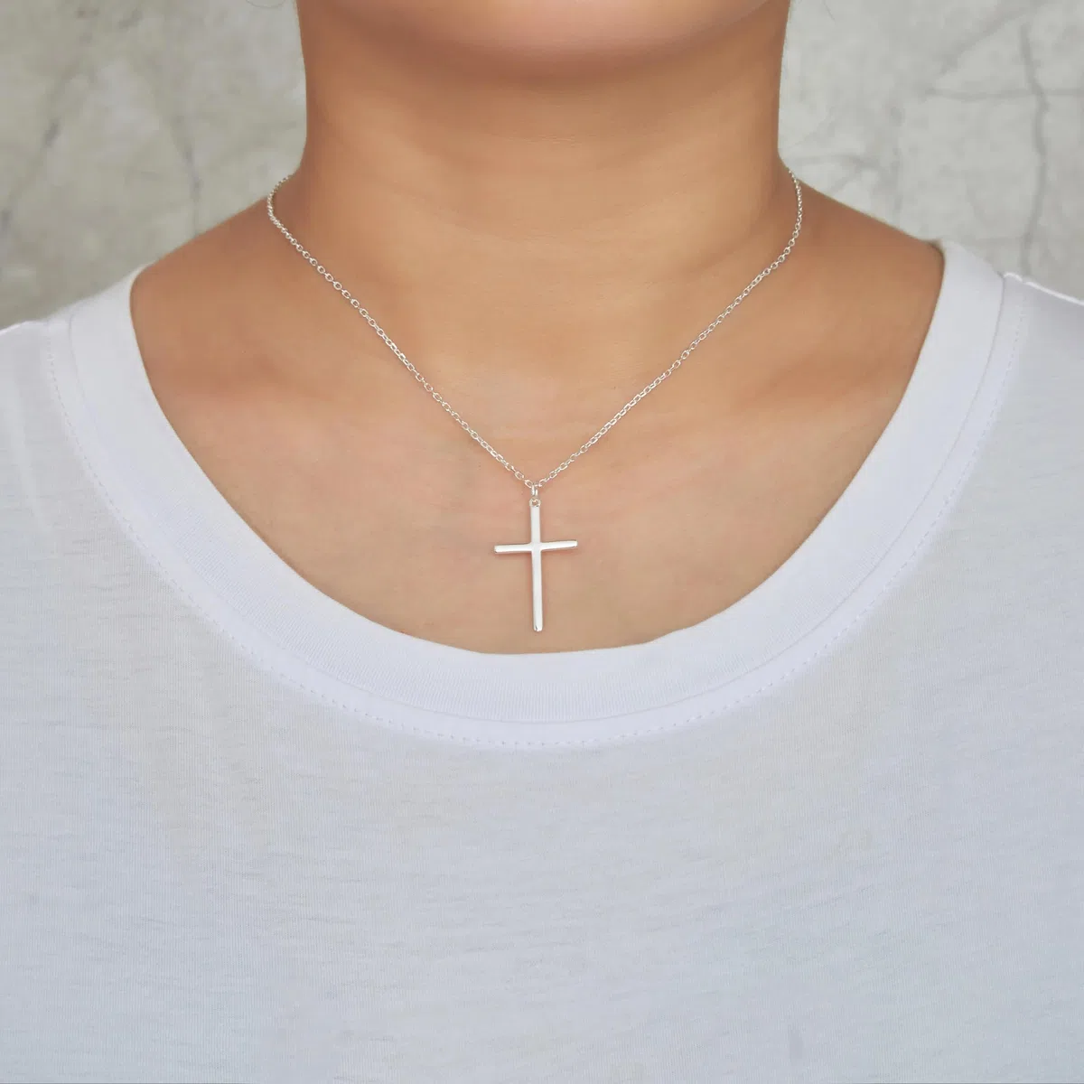 Kreuz Halskette,Kreuz Anhänger,Sterling Silber Kreuz Anhänger Halskette