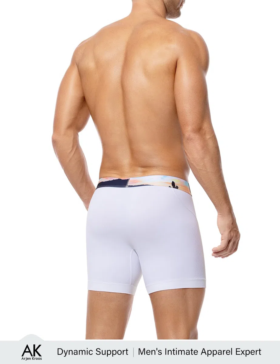 Arjen Kroos Sport Boxershorts Herren Lang 3er Pack Unterwäsche Lange Unterhosen Männer funktionsunterhose