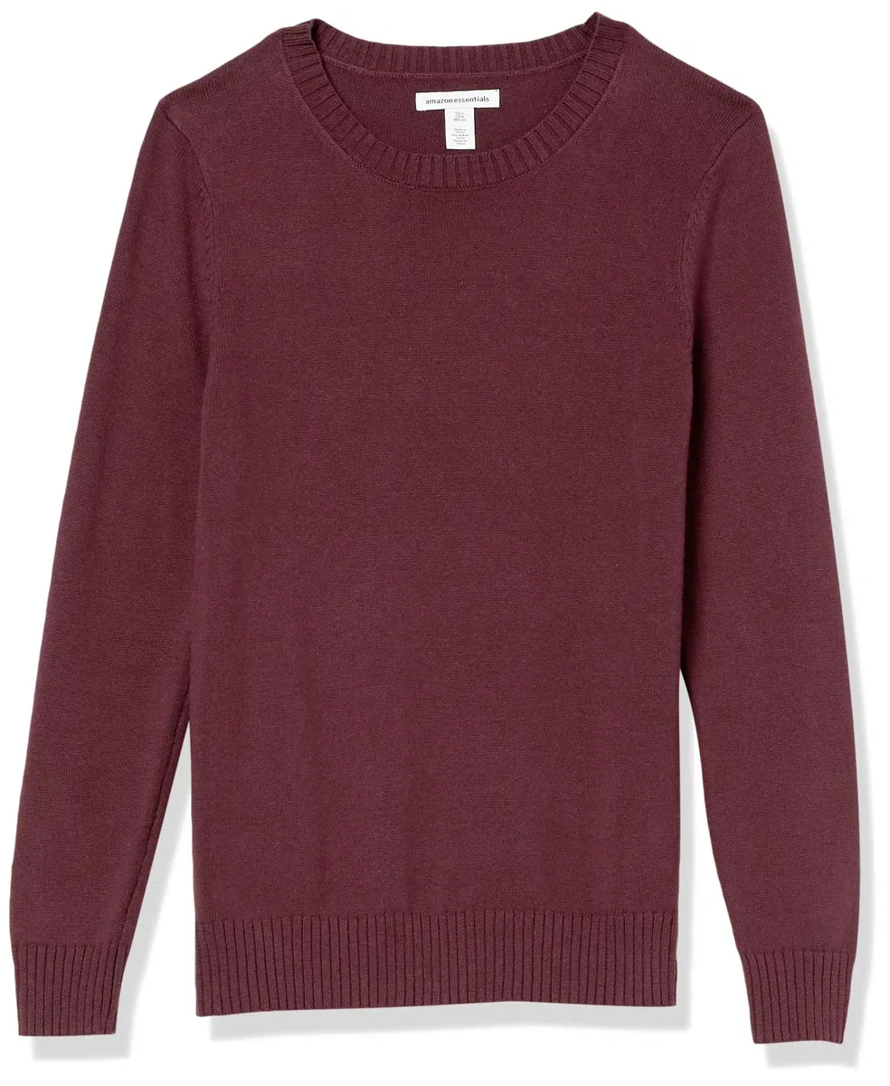 Amazon Essentials Damen Pullover Mit Rundhalsausschnitt Aus 100% Baumwolle (Erhältlich In Übergröße)