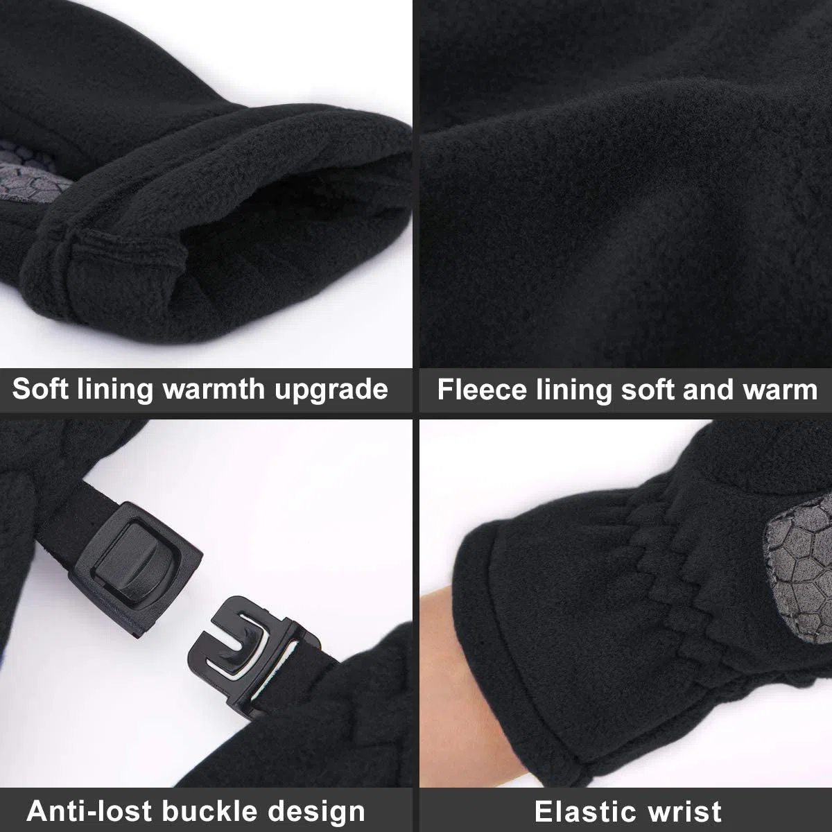 Arcweg Handschuhe Kinder Fleece Warm Laufhandschuhe Winter Gloves rutschfest Fahrradhandschuhe Touchscreen Winterhandschuhe Jungen Mädchen Fingerhandschuhe Sport Outdoor Camping Wandern Laufen