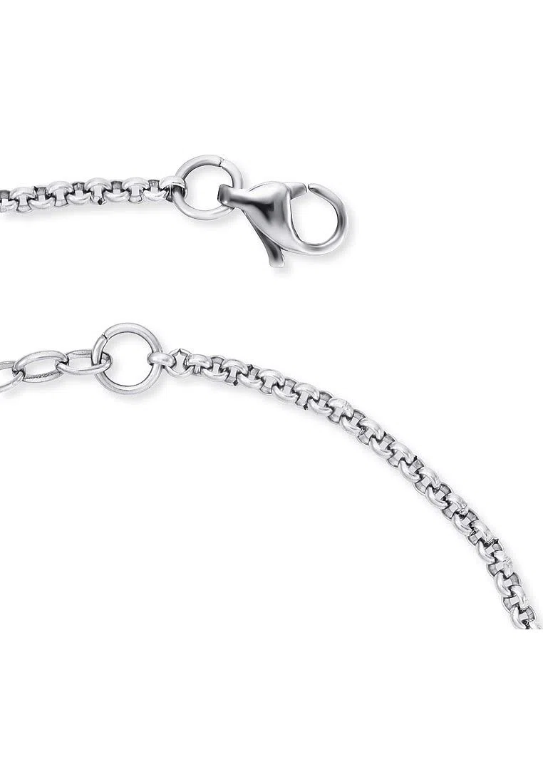 Engelsrufer Fußkettchen für Damen mit Anhänger, 925er Sterlingsilber rhodiniert, oder Edelstahl, verstellbare Länge, nickelfrei, Allergiker geeignet