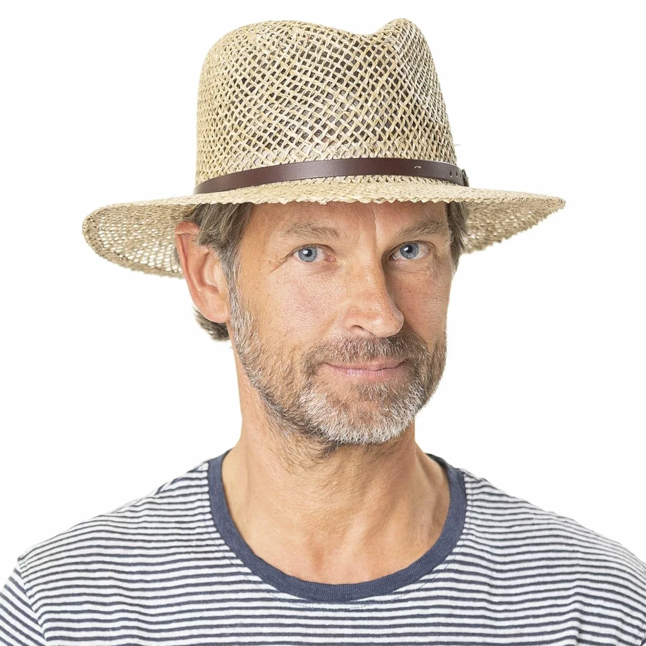 Lipodo Farmer Strohhut Krempenbreite 7 cm Sonnenschutz Herren Frühjahrs Sommer