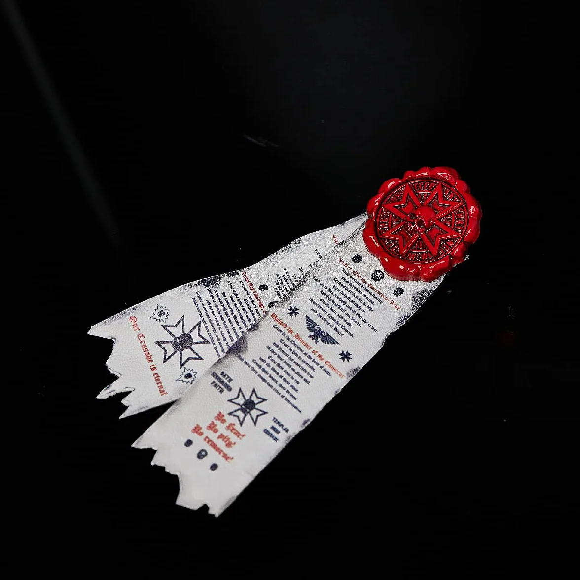 Starforged Warhammer 40K Reinheitssiegel Space Marines Black Templars Purity Seal Pins Abzeichen Warhammer Zubehör