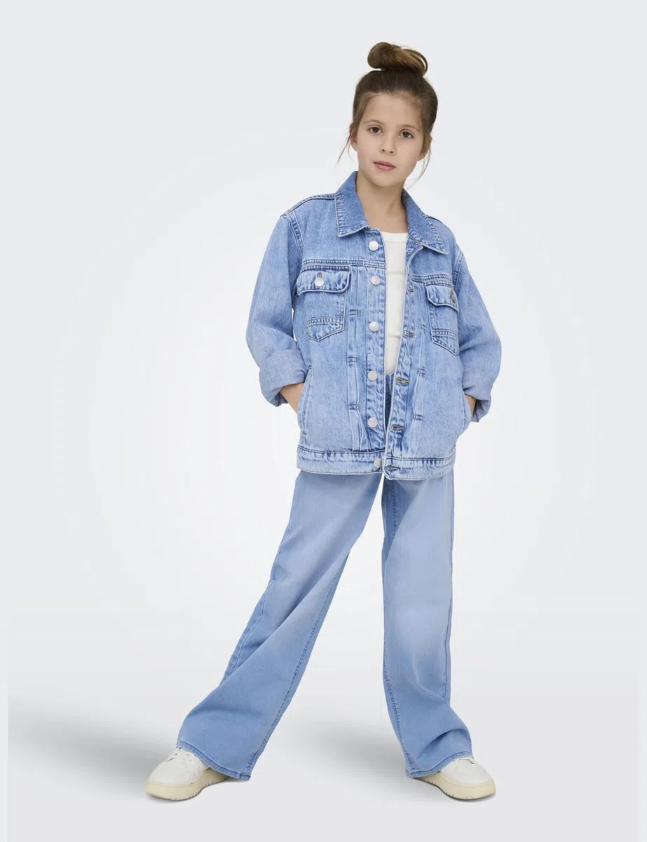 KIDS ONLY Mädchen Jeanshose Kogsylvie Clean Wide Leg Lb DNM PIM Noos