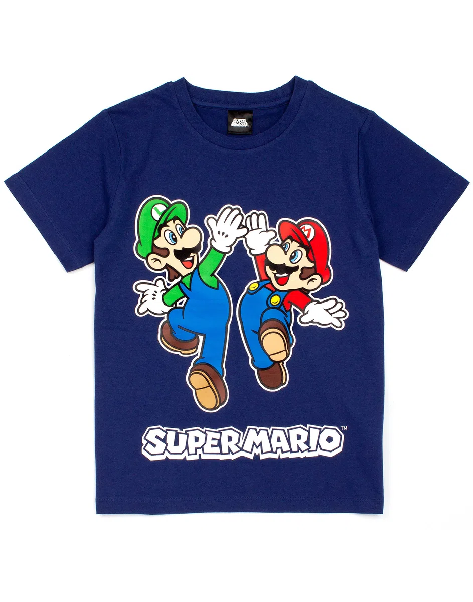 Super Mario Nintendo Pyjamas Jungen Kinder Luigi Blau oder Rot Kurze PJs