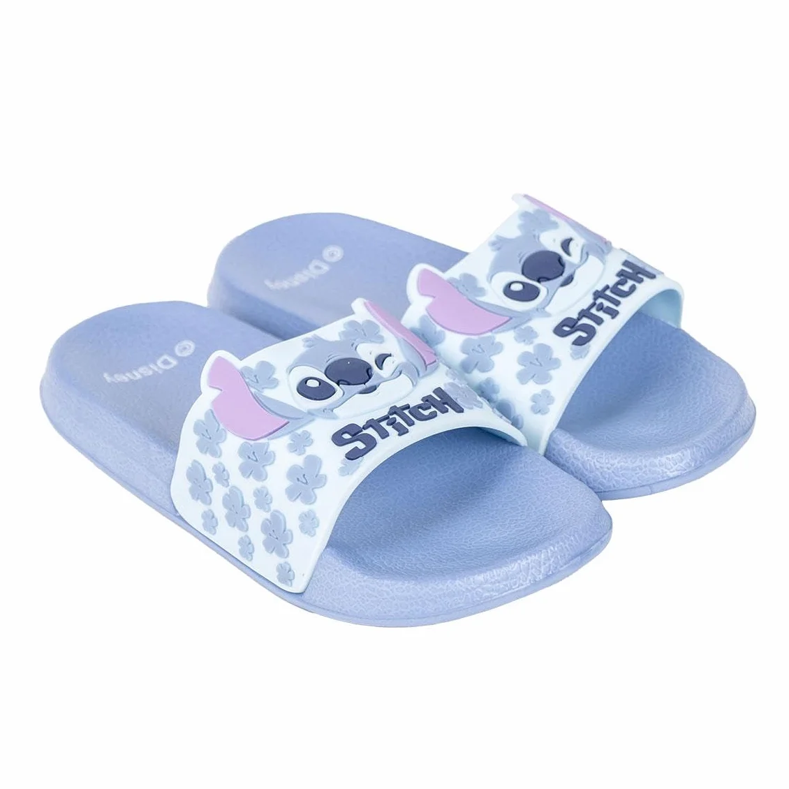 Disney Lilo und Stitch Badeschuhe für Mädchen, Badelatschen, Hellblau, Zehentrenner, Badeschlappen, super soft leicht