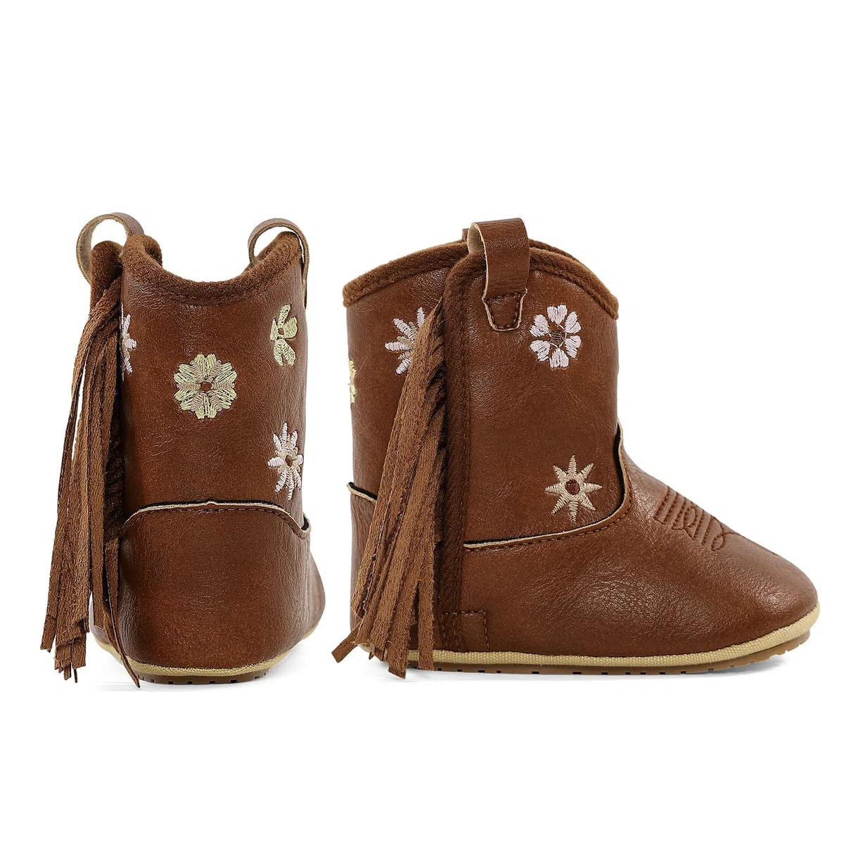 Stiefel Baby Jungen Mädchen Cowboy Stiefel Westernboots PU Leder Klettverschluss