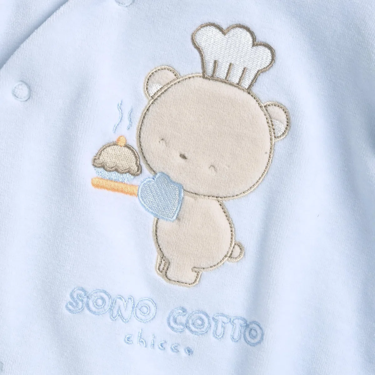 Chicco, Babystrampler Aus Warmem Und Weichem Nicki, Mit Praktischer Frontöffnung, Ideal Für Den Winter, Babykleidung für 0-24 Monate, Designed in Italy