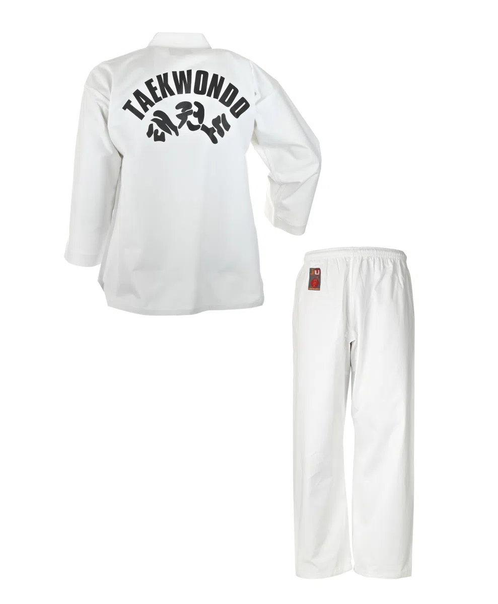 Taekwondoanzug to Start mit Rückendruck