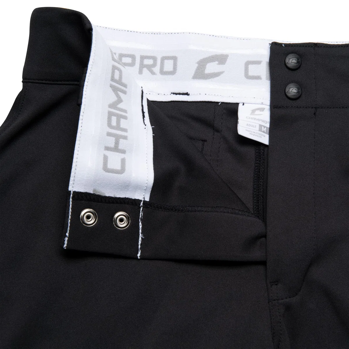 CHAMPRO Herren-Baseballhose mit DREI Kronen, offener Boden