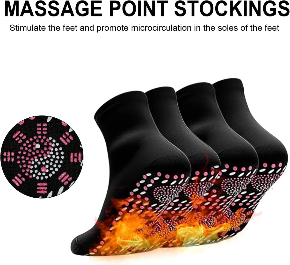 Turmalin Socken 5 Paar Schlankheits Gesundheitssocken Schlankheitssocken Turmalin Schlankheits Socken Neue selbsterwärmende Socken Winter warme Massage Turmalin Abnehmen Gesundheit Socke