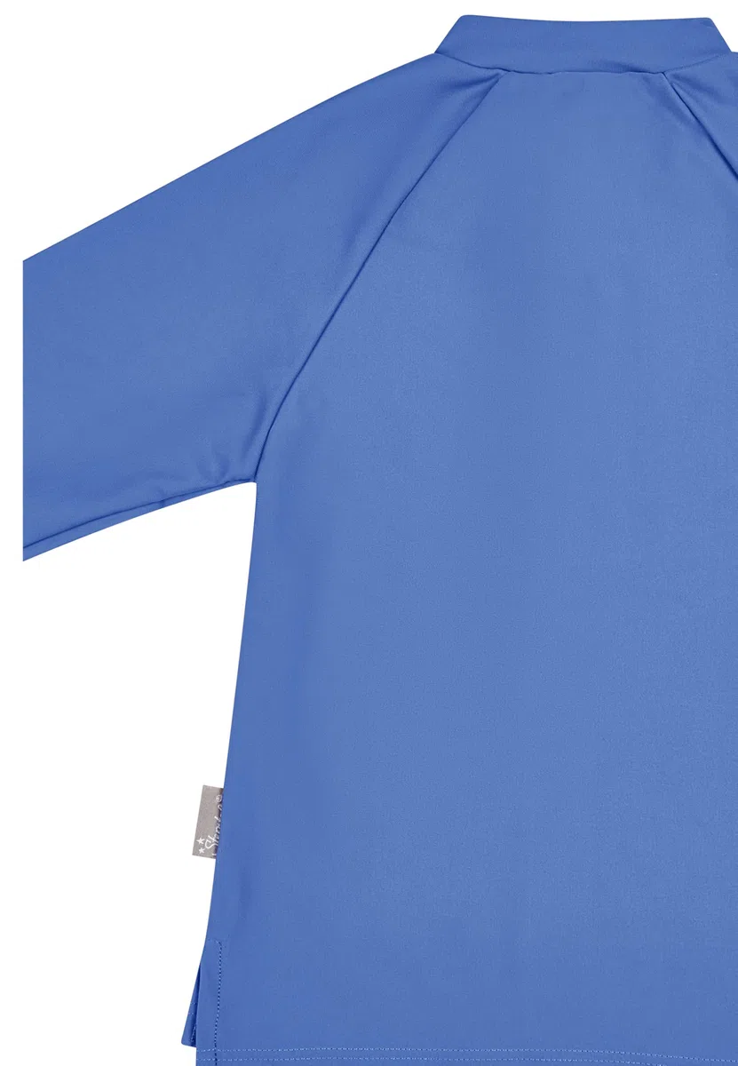 Sterntaler Badeshirt Langarm Uni – Kinder-Bademode aus elastischem Polyamid, Langarm, unifarben, Reißverschluss vorne mit Kinnschutz, Stehkragen, UV-Schutz 50+