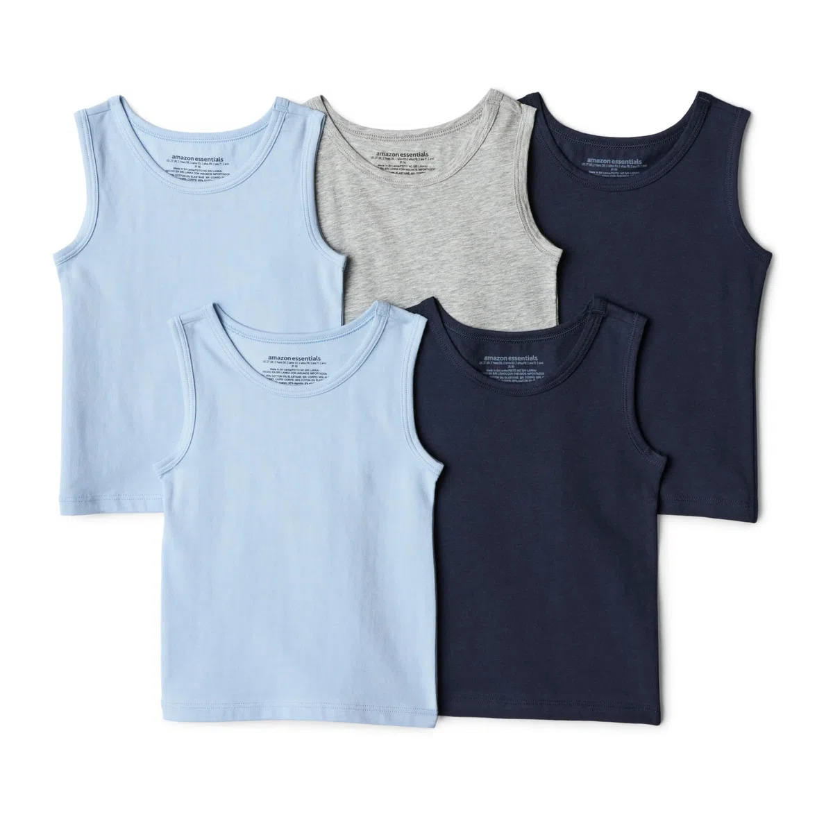 Amazon Essentials Jungen Tanktop-Unterhemden aus Baumwoll-Jersey