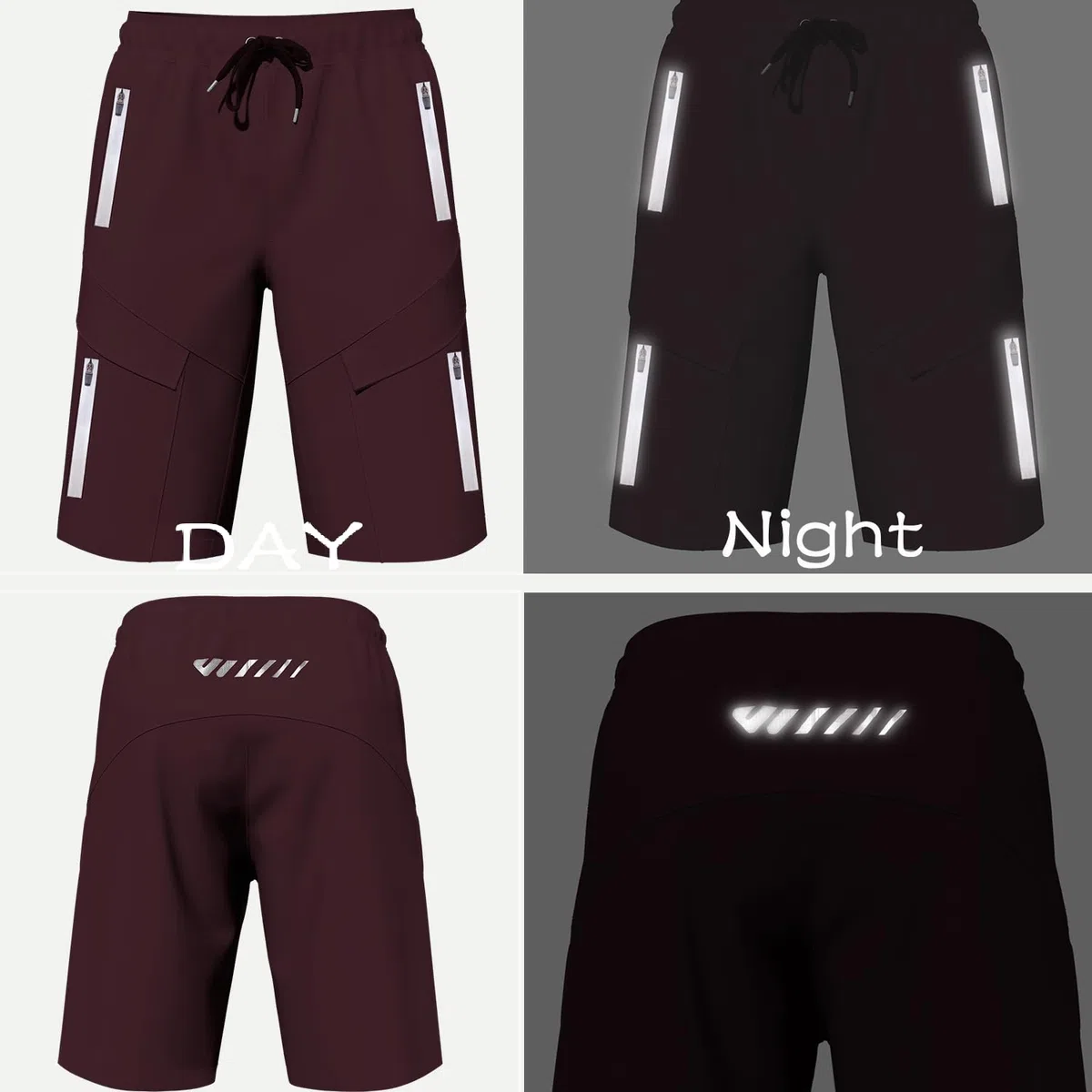 Lo.gas Radhose Herren Gepolstert Kurz 6 mit Taschen,Mountainbike Shorts Atmungsaktiv Locker Sitzende Radlerhose für Radsport,Gravel Bike & Mountainbike