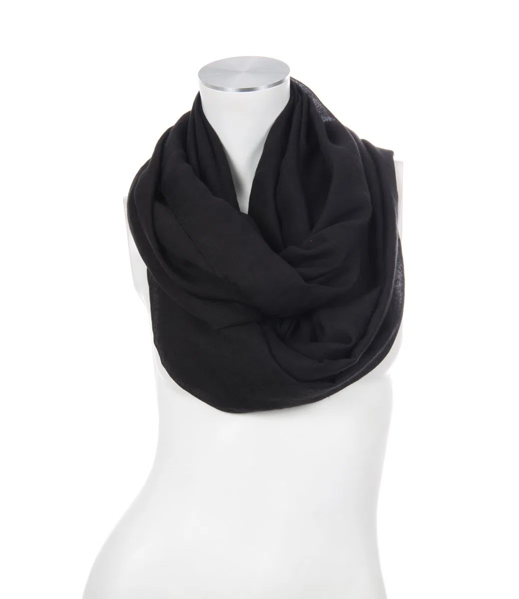 Majea Damen Loop Schal Cary – Eleganter Schlauchschal unifarben – 170x75cm weicher Rundschal für Business & Alltag
