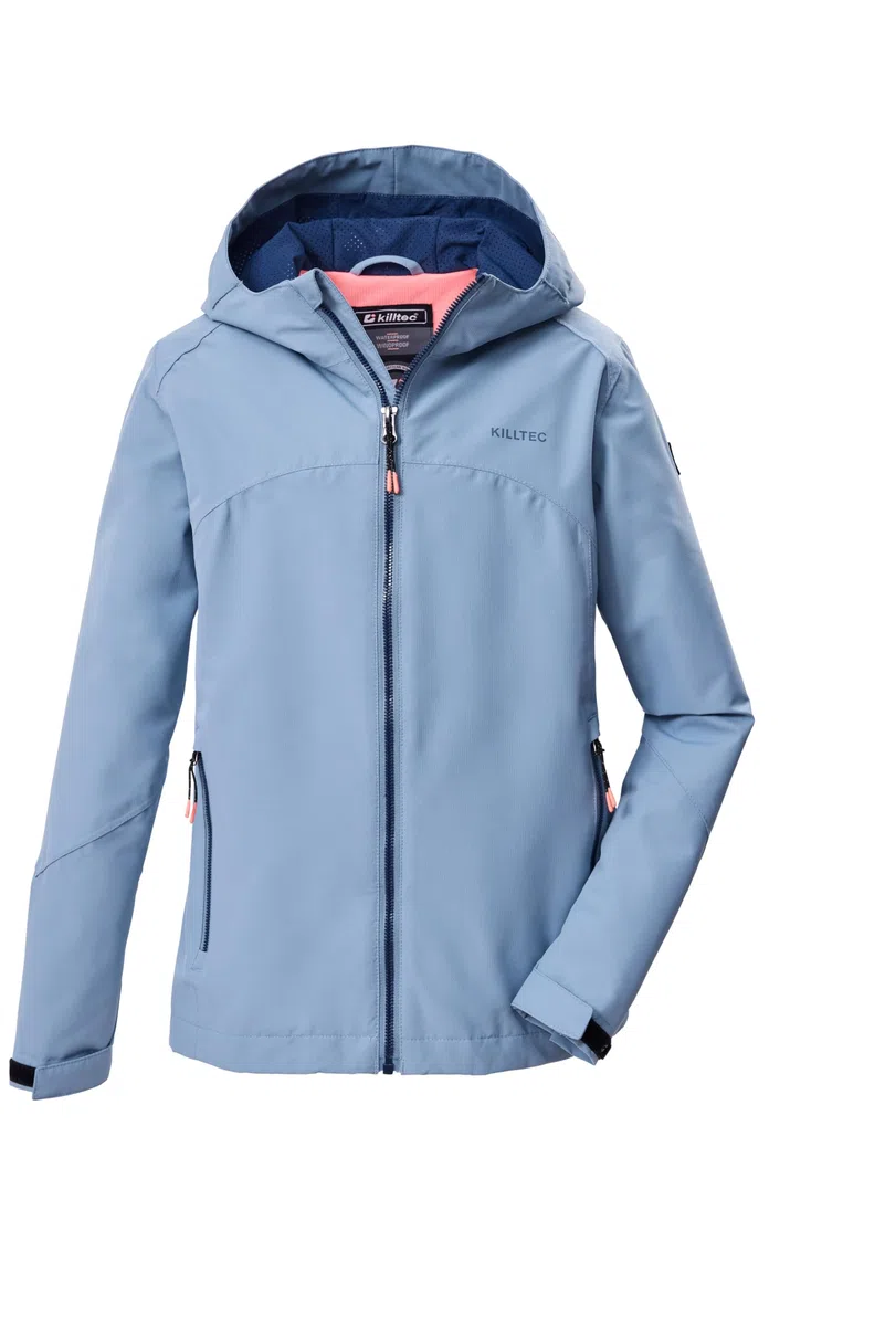 Killtec Mädchen Kos 157 Grls Jckt Funktionsjacke/Outdoorjacke wasserdicht mit Kapuze