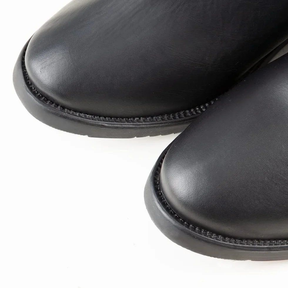 PFIFF 011499 Echtleder Jodhpurstiefelette Reitstiefelette Stiefelette Unisex, schwarz, Größe 35-45