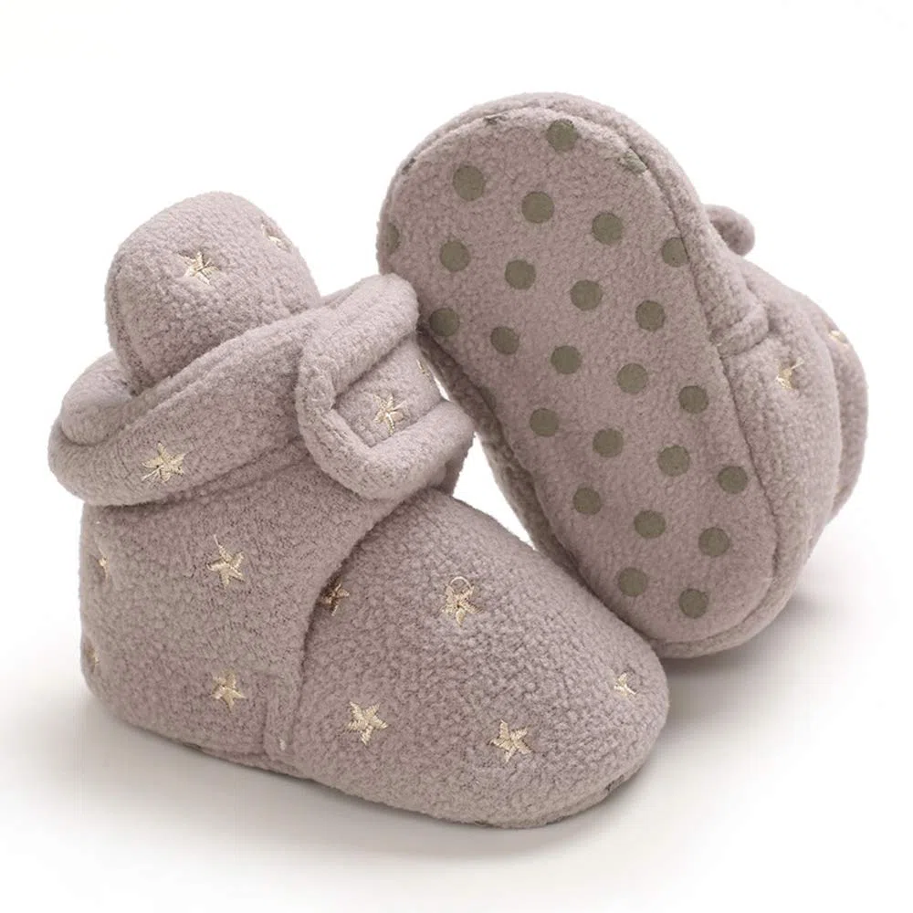 MASOCIO Baby Jungen Mädchen Weiche Sohle Wärme Wintersstiefel Kleinkind rutschfest Winter Krabbelschuhe