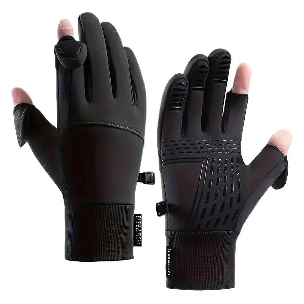 Fingerlose Handschuhe Angel Handschuhe Winterhandschuhe – Jagdhandschuhe Herren Warme Fahrradhandschuhe Damen, Bitte messen Sie Ihren Handumfang