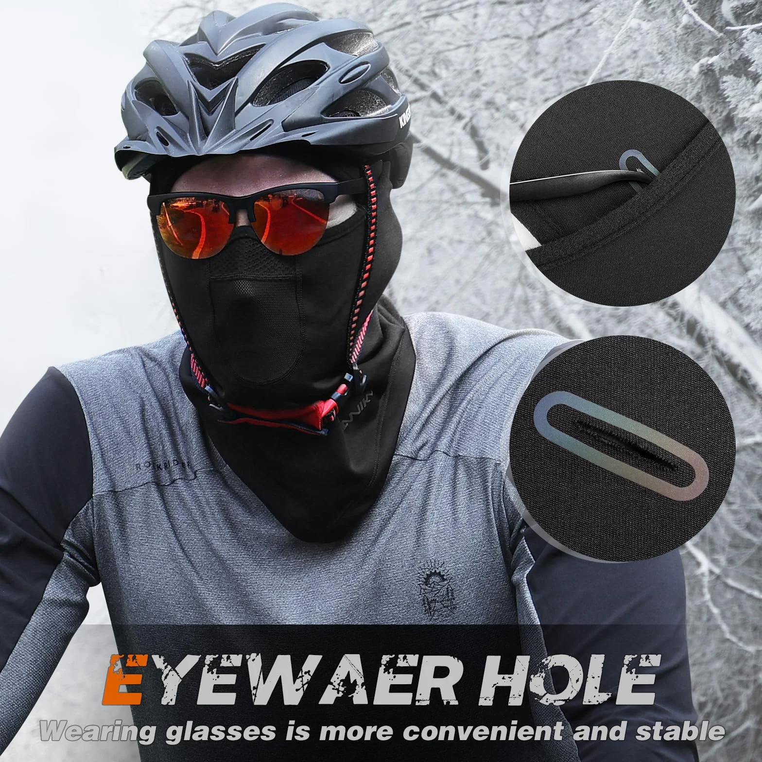 YANIKY Sturmhaube Winter Balaclava Skimaske für Herren und Damen, Winddicht Warm Gesichtshaube Atmungsaktiv Gesichtsmaske für Radfahren, Skifahren, Motorrad, Outdoorsports