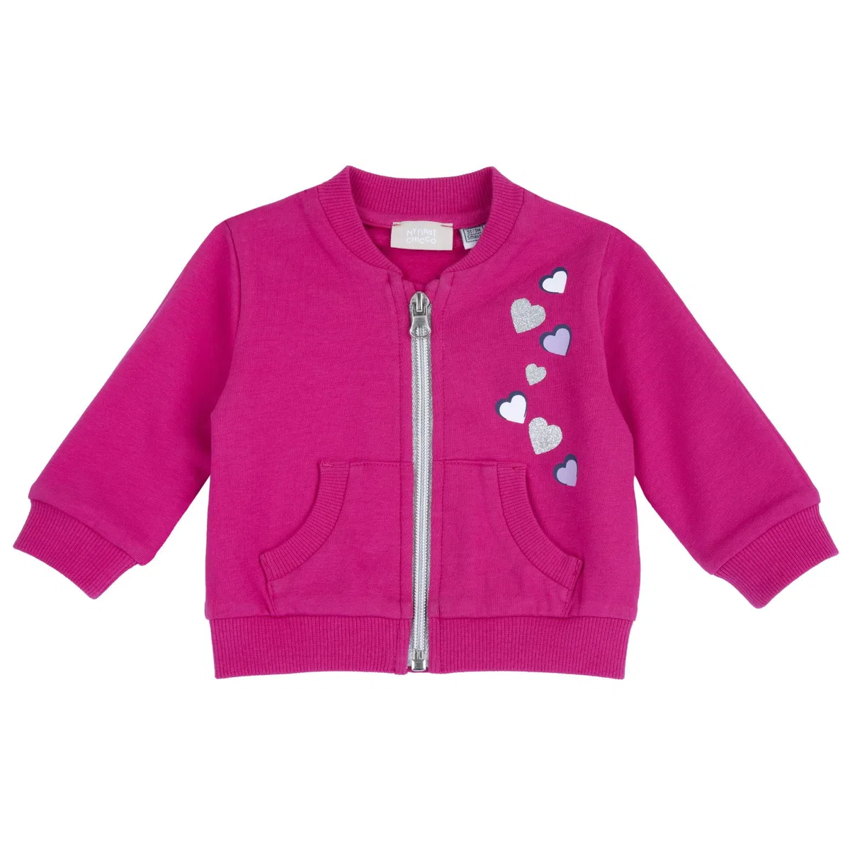 Chicco Baby-Mädchen Felpa Con Zip Kurzarm Shirt