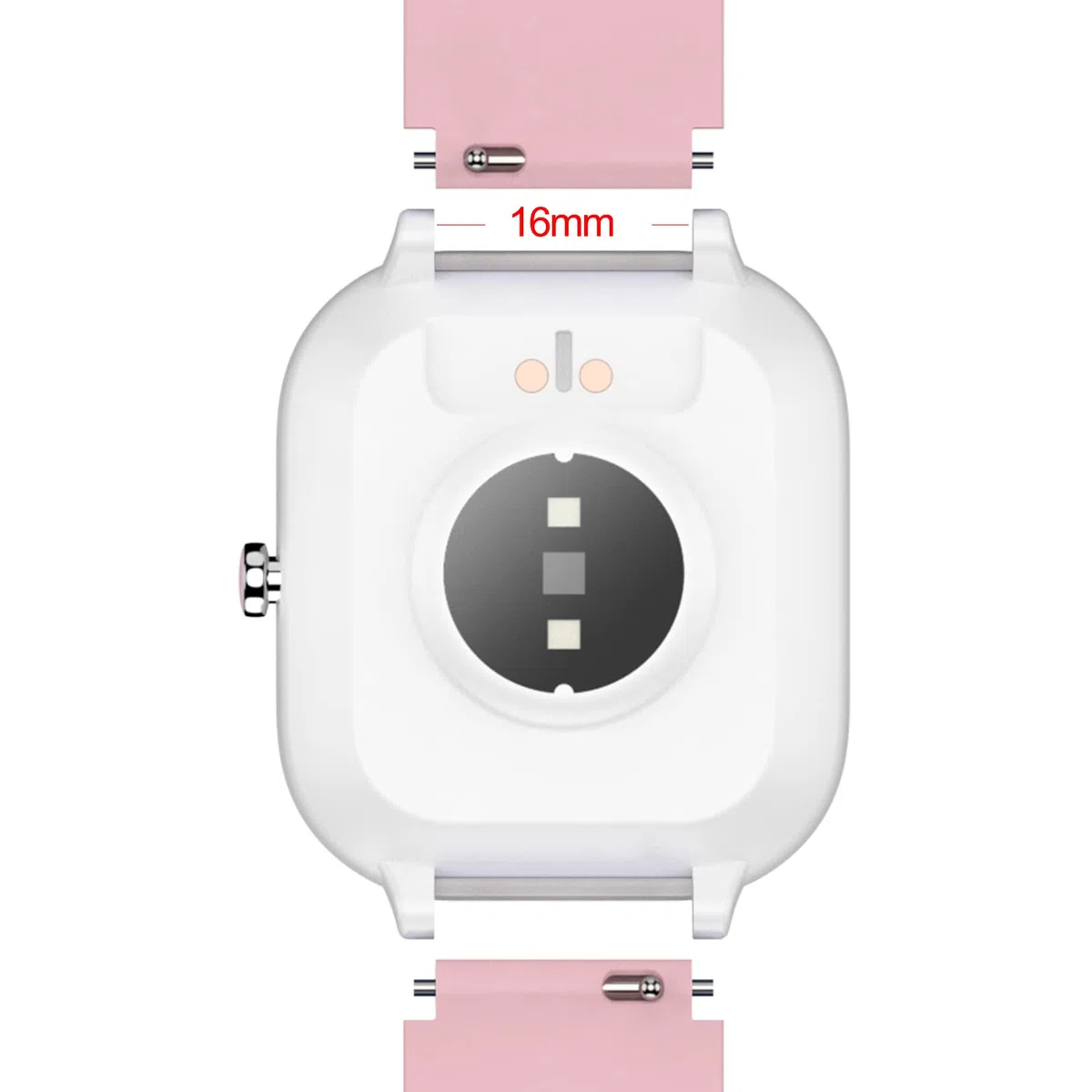 Weiches Silikon-Smartwatch-Ersatzarmband, 16 mm, für Jungen und Mädchen