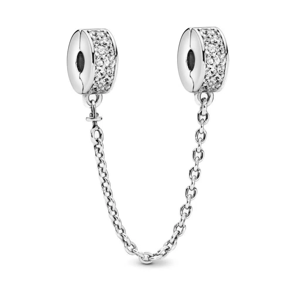 Charms Stopper 925 Sterling Silber für Armband mit Gummi Clip Stopper Charms für Bead Charm Armband Anhänger Spacer