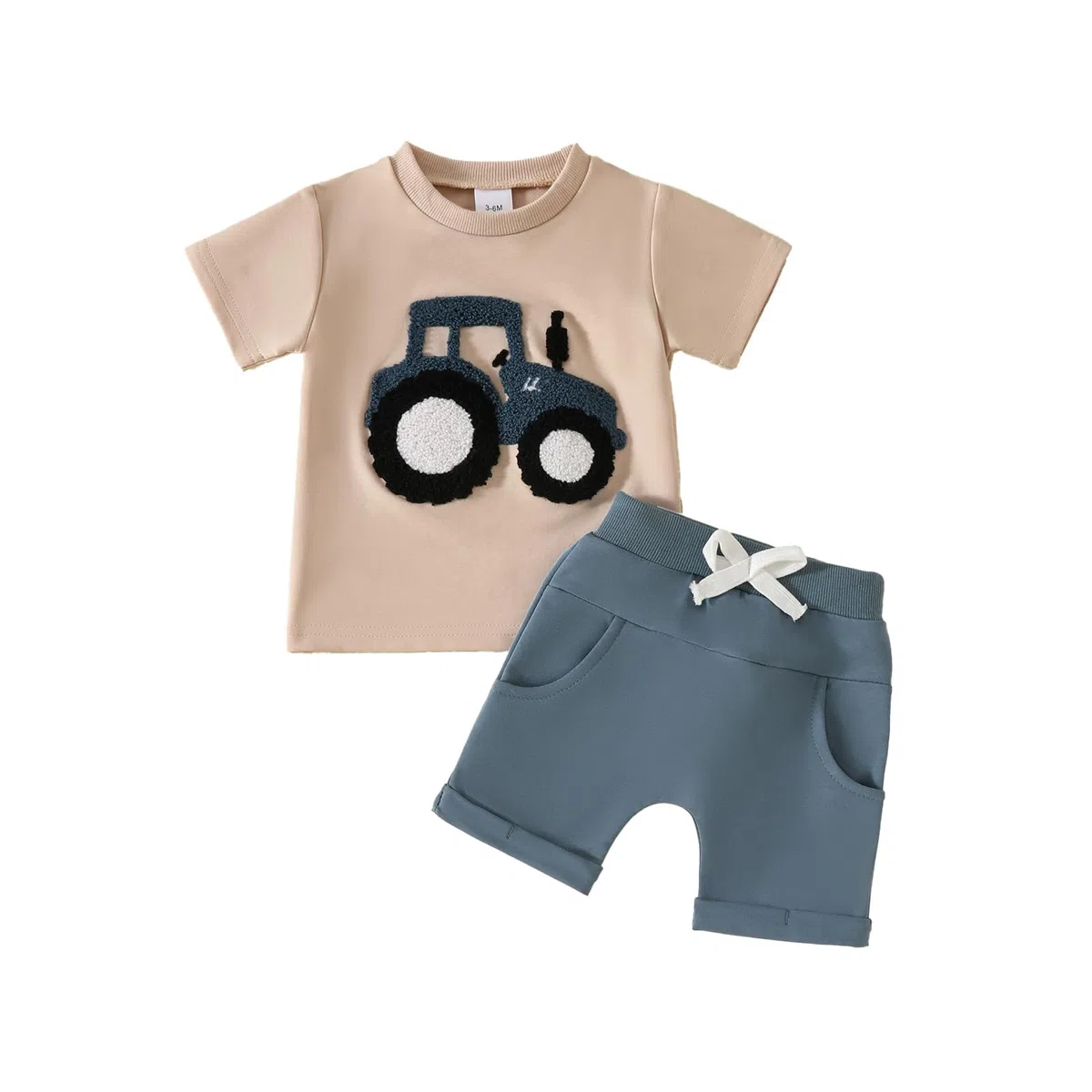 Kleinkind Jungen Kleidungssets Rundhalsausschnitt Buchstabendruck T-Shirt Tops und Shorts Baby Jungen Sommer Outfits
