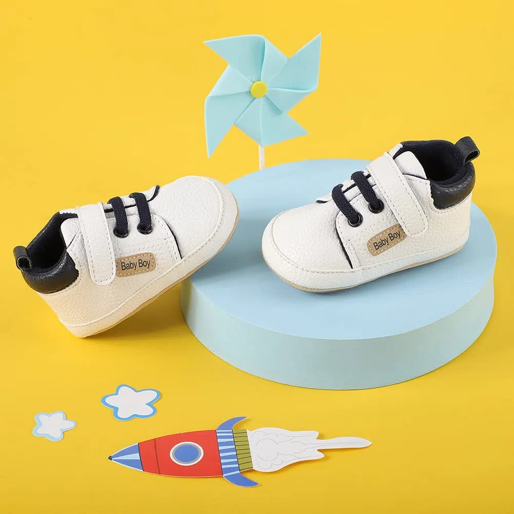MASOCIO Baby Schuhe Junge Babyschuhe Lauflernschuhe Weich Flach Gummi Anti-Rutsch
