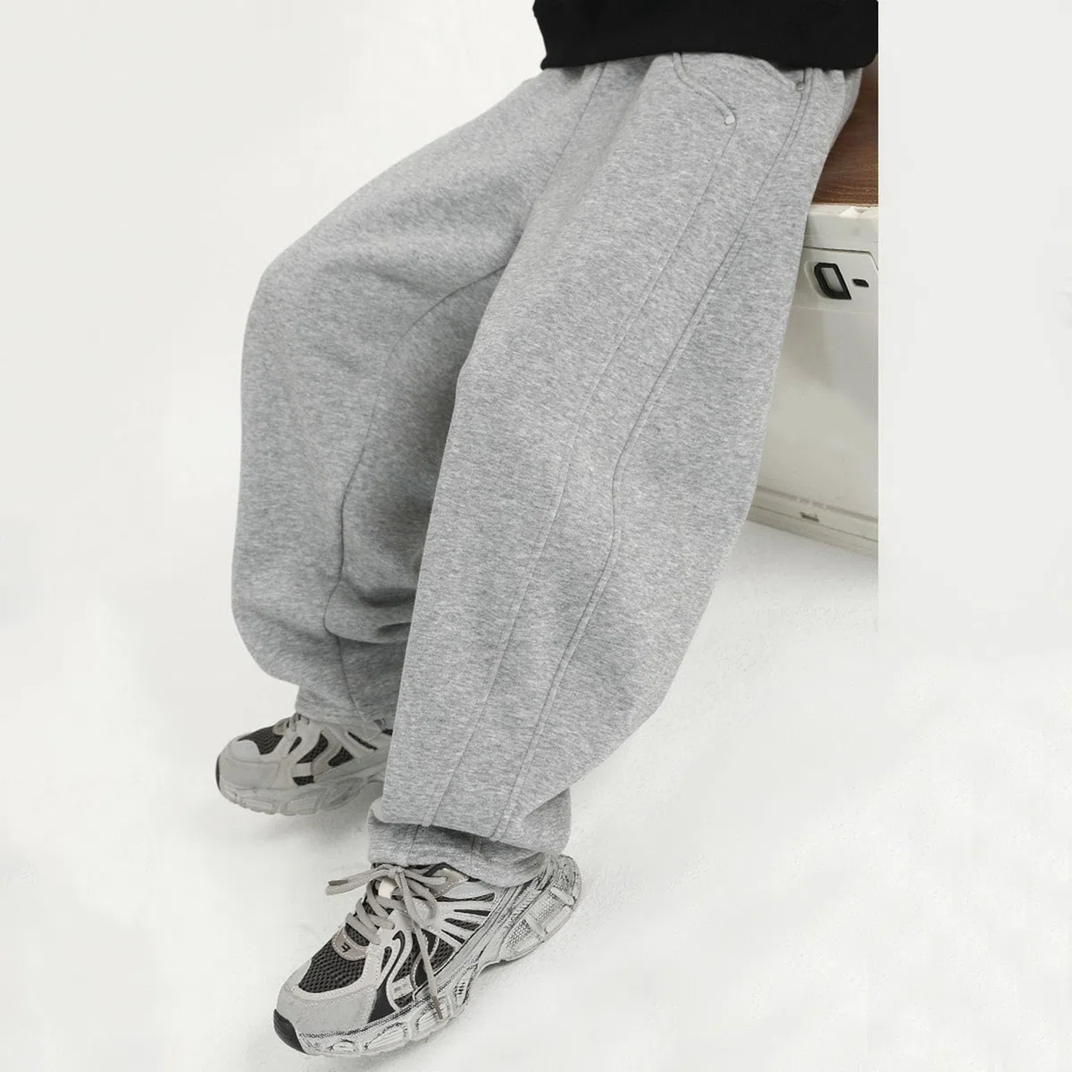 Baggy Jogginghose Jungs Sporthose Kinder Jungen Sweathose Mit Weite Bein Einfarbig Mit Kordelzug and Taschen Loose Casual Sweatpants