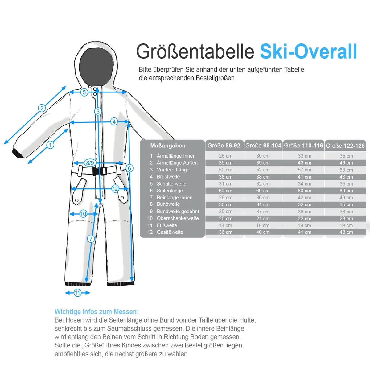 Killtec Kinder Skioverall wasserdicht 10.000 mm Wassersäule - winddicht, atmungsaktiv, warm - Knie, Po und Bein verstärkt