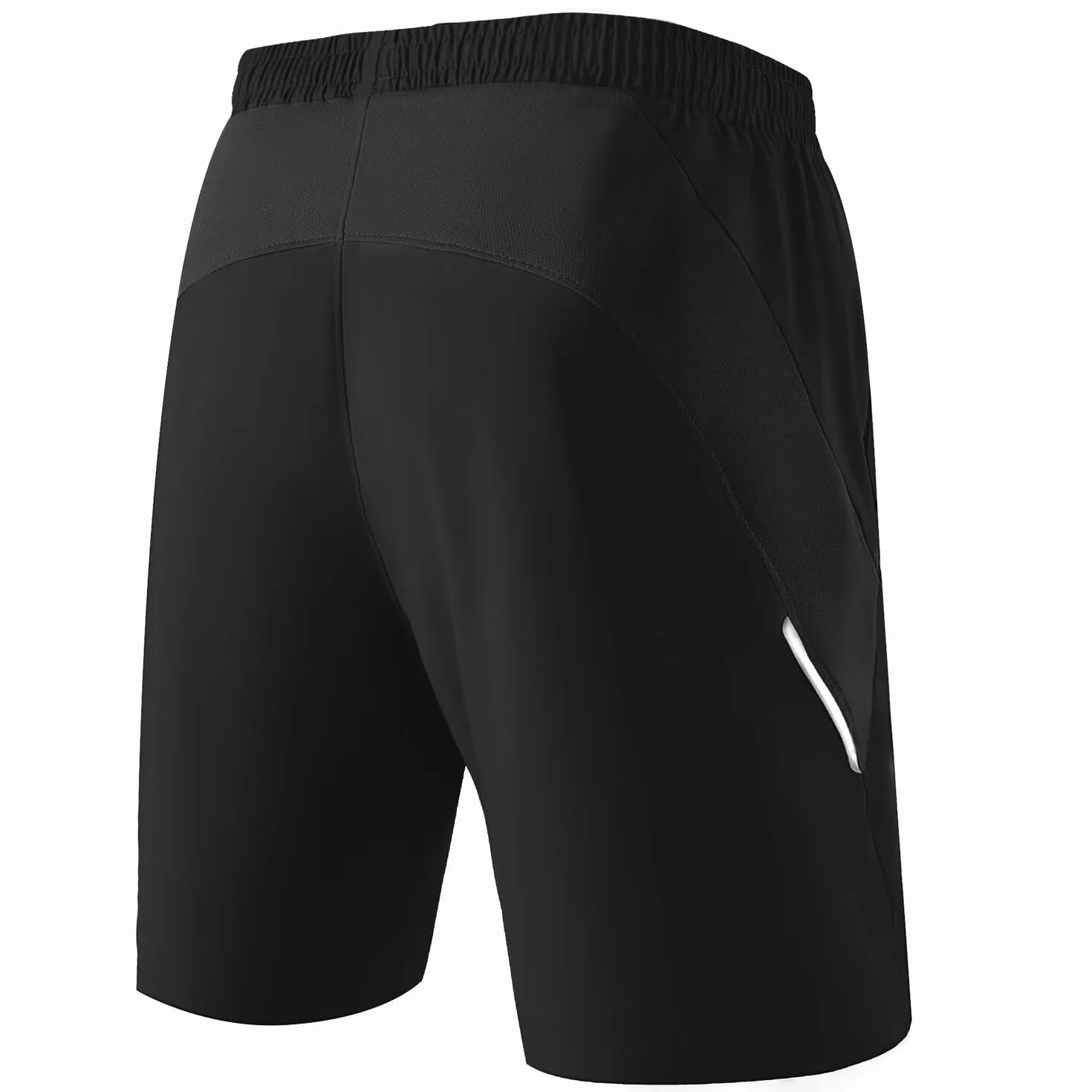 HMIYA Herren-Sport-Shorts, schnelltrocknend, mit Reißverschlusstaschen für Workout, Laufen, Training