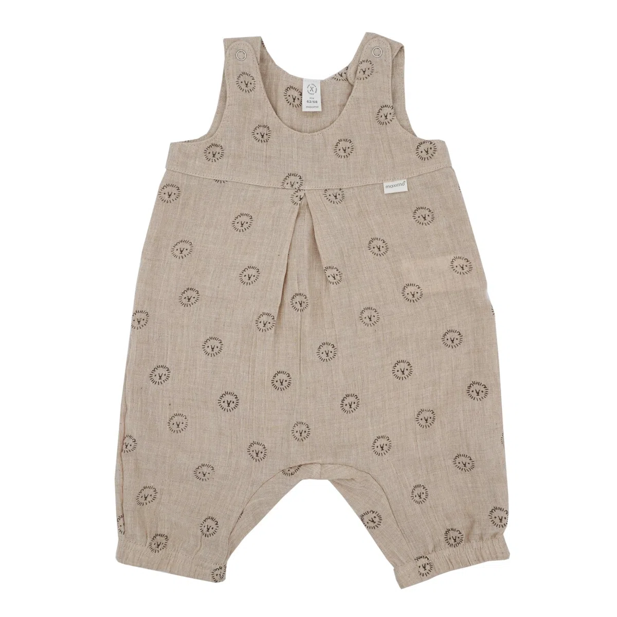maximo GOTS BABY BOY-Overall, 3/4 Länge, Musselinstoff Musselin