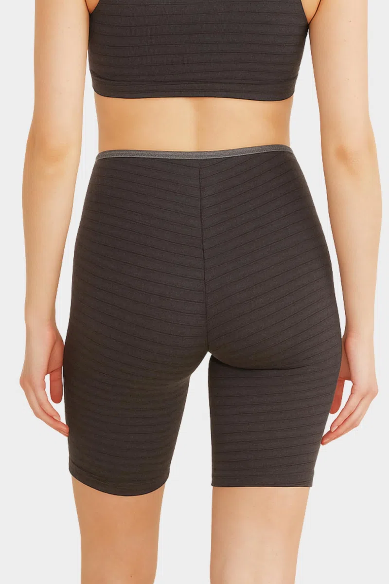 con-ta Thermo Radlerhose, Bequeme Winter Unterhose mit langem Bein aus natürlicher Baumwolle und Polyester, warme und weiche Thermounterwäsche, Damenbekleidung