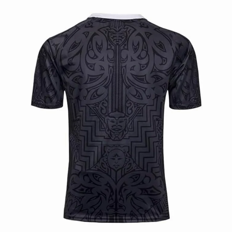 Rugby-Trikot, Rugby-T-Shirt for 100. Jahrestag der neuseeländischen Maori, Fußballtrikot(M)
