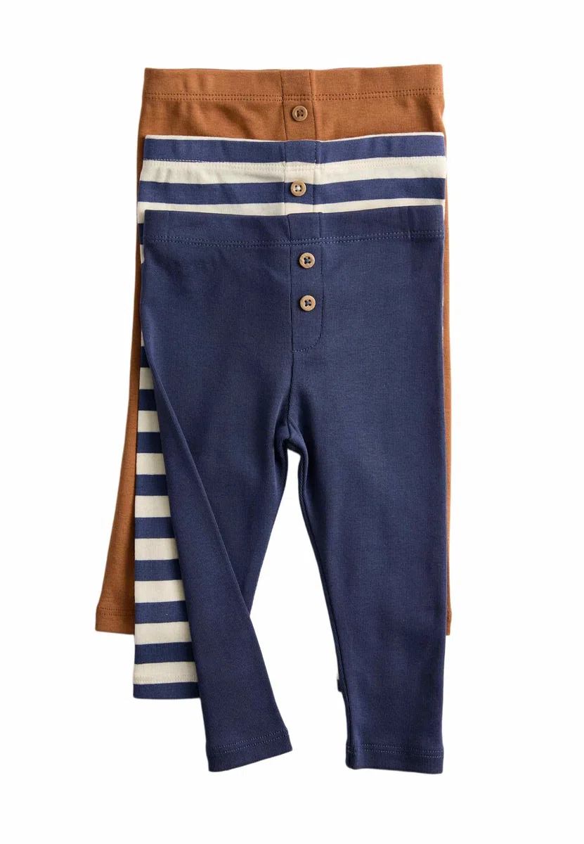 Marks & Spencer 3er-Pack Baby Gestreifte Leggings – Unisex für Jungen & Mädchen